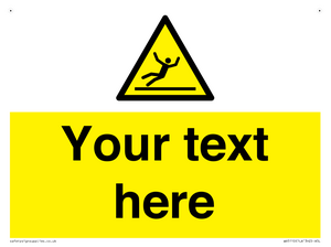 Custom Figure Slipping Sign